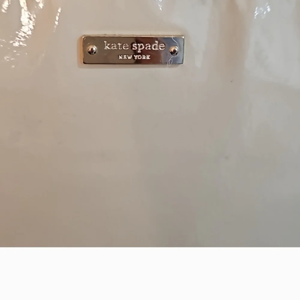 Kate Spade Patent Leather Crossbody Bag Ivory